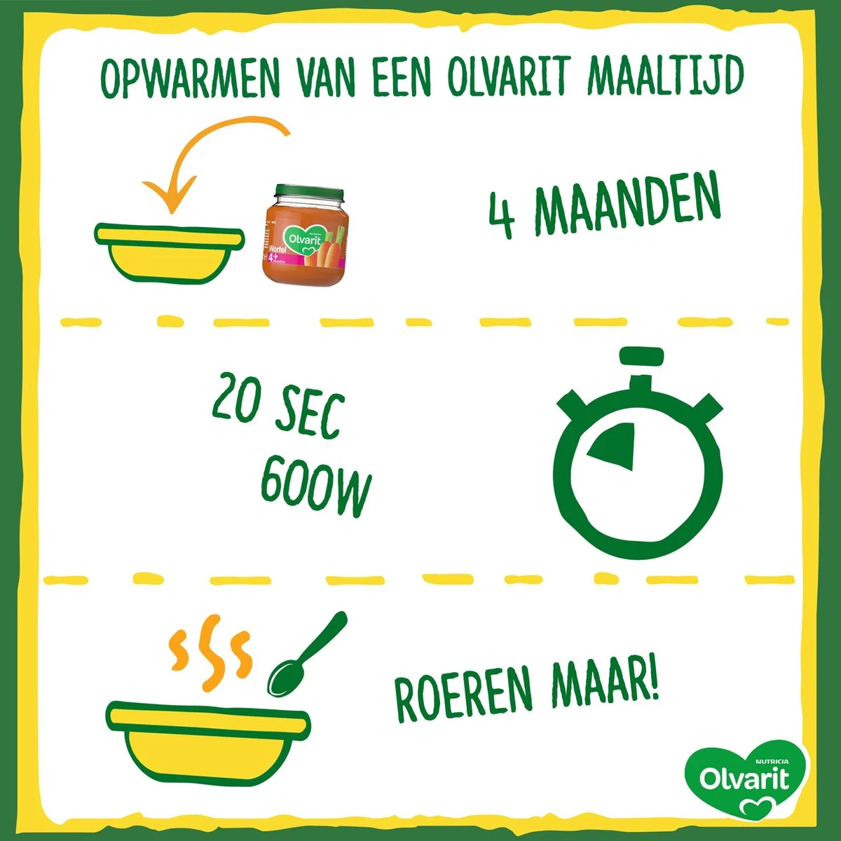 Olvarit Variatiemenu Babymaaltijd 6+ Maanden - Versie 2 - 4 Smaken - 12 X 200g 6 Olvarit Variatiemenu Babymaaltijd 6+ Maanden - Versie 2 - 4 Smaken - 12 X 200g - Afbeelding 6