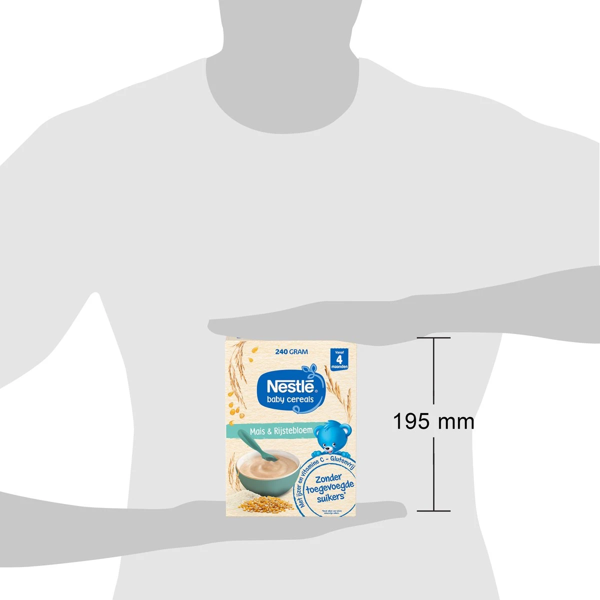 Nestlé Baby Cereals Mais & Rijstebloem Glutenvrij - Baby Pap - Vanaf 4 Maanden - 9 Stuks - Totaal 45 Porties 7 Nestlé Baby Cereals Mais & Rijstebloem Glutenvrij - Baby Pap - Vanaf 4 Maanden - 9 Stuks - Totaal 45 Porties - Afbeelding 7