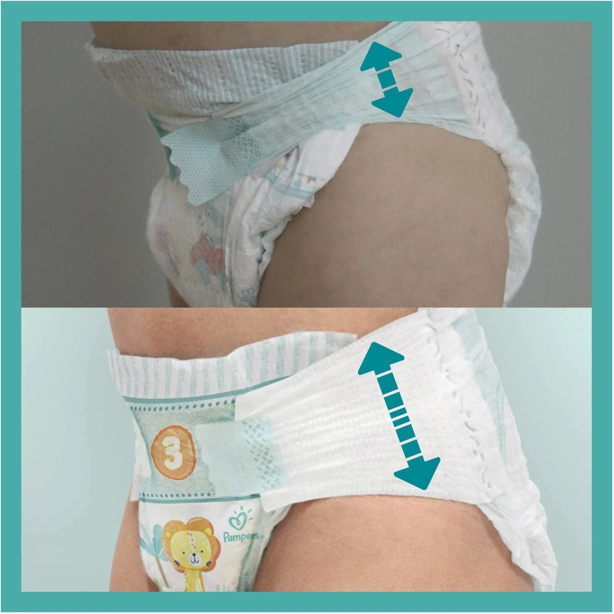 Pampers® Pampers - Baby Dry - Maat 3 - Mega Maandbox - 312 Luiers 4 Pampers® Pampers - Baby Dry - Maat 3 - Mega Maandbox - 312 Luiers - Afbeelding 4