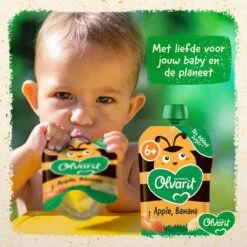 Olvarit Knijpfruit 6+ Maanden - Banaan Aardbei - 6 X 100g -Aanbiedingen BIBS Winkel 1200x1200 4916