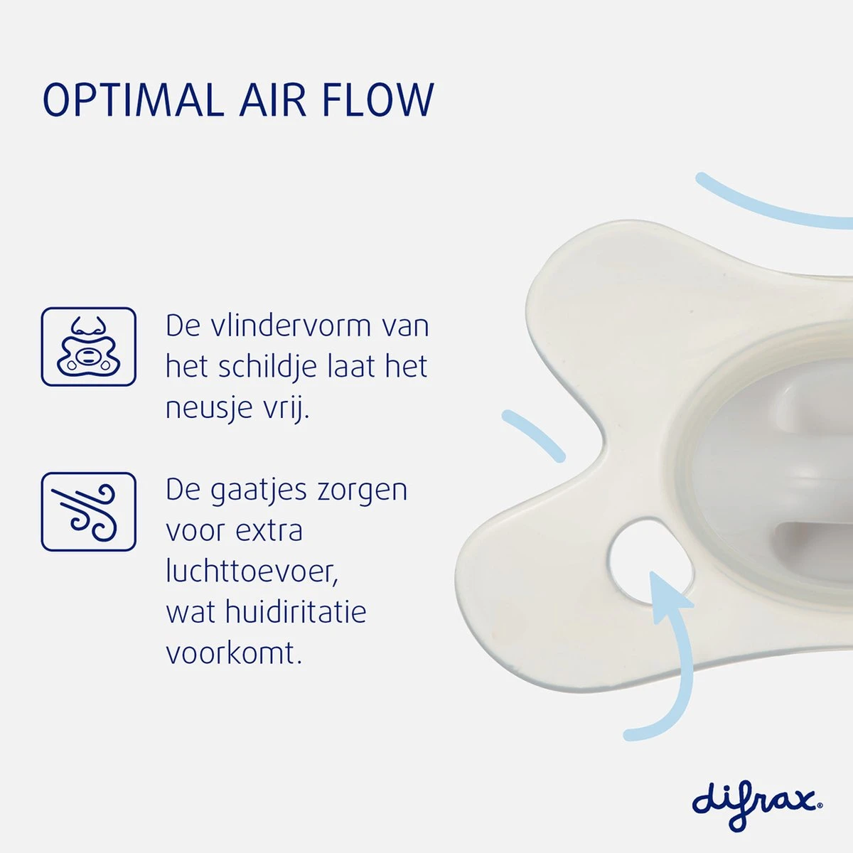 Difrax Fopspeen 0-6 Maanden Natural Speen - Lichtblauw/Ice - 2 Stuks 2 Difrax Fopspeen 0-6 Maanden Natural Speen - Lichtblauw/Ice - 2 Stuks - Afbeelding 2