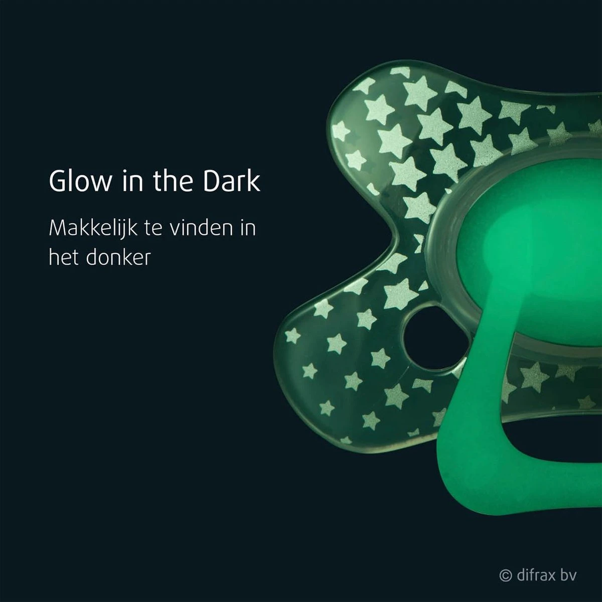 Difrax Fopspeen 20+ Maanden Natural Speen - Glow In The Dark - 2 Stuks 6 Difrax Fopspeen 20+ Maanden Natural Speen - Glow In The Dark - 2 Stuks - Afbeelding 6