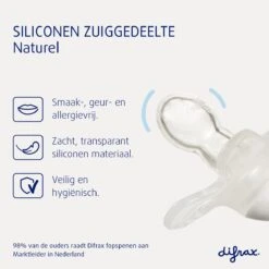 Difrax Fopspeen Natural 6+ Maanden Pure - Bruin/Caramel - 2 Stuks -Aanbiedingen BIBS Winkel 1200x1200 5056