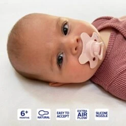 Difrax Fopspeen Natural 6+ Maanden Pure - Bruin/Caramel - 2 Stuks -Aanbiedingen BIBS Winkel 1200x1200 5057