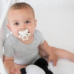 Difrax Fopspeen 12+ Maanden Natural Speen - Crèmewit/Popcorn - 2 Stuks -Aanbiedingen BIBS Winkel 1200x1200 5081