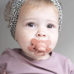 Difrax Fopspeen 18+ Maanden Dental - Donkerblauw/Grijs/Roodbruin/Geel - Orthodontische Speen - 4 Stuks -Aanbiedingen BIBS Winkel 1200x1200 5106