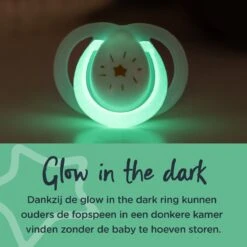 Tommee Tippee Night Time Soothers, Symmetrical Orthodontic Design, BPA-Free Silicone Baglet, 18-36m, Pack Of 6 -Aanbiedingen BIBS Winkel 1200x1200 5171