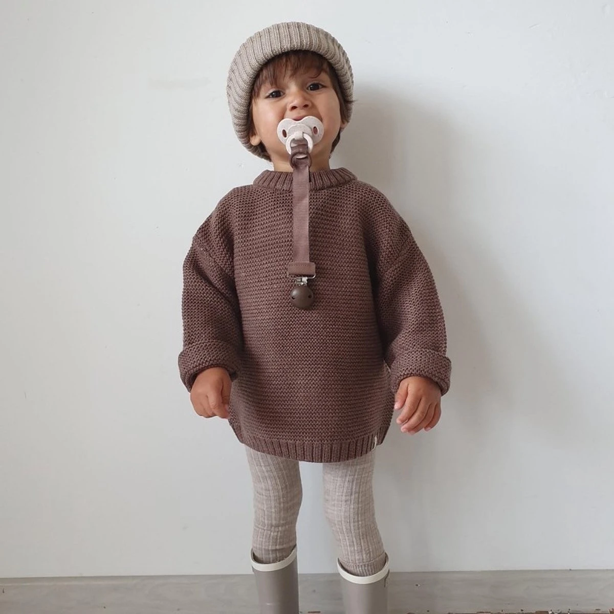 Elodie Bamboe Fopspeen - Fopspeen - 3 Md + - Silicone Speen - Lily White 4 Elodie Bamboe Fopspeen - Fopspeen - 3 Md + - Silicone Speen - Lily White - Afbeelding 4