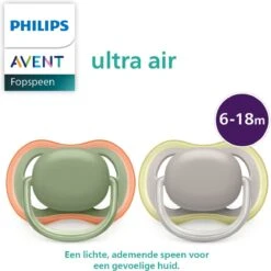 Philips Avent Ultra Air SCF085/20 - Fopspeen - 6 Tot 18 Maanden - 2 Stuks -Aanbiedingen BIBS Winkel 1200x1200 5239