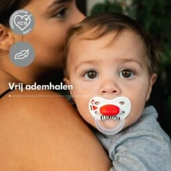 Medela Baby Fopspeen Original Hoge Acceptatie Orthdontisch Ergonomische Vorm - Signature Love Mama - 0-6 Maanden - 2 Stuks -Aanbiedingen BIBS Winkel 1200x1200 5289