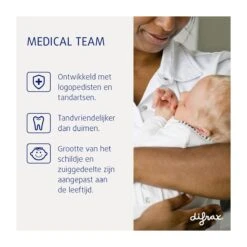 Difrax Fopspeen Natural Newborn Nature - Wit/Popcorn - 2 Stuks -Aanbiedingen BIBS Winkel 1200x1200 5299