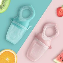 Fruitspeen Speen Sabbelspeen Duopack Baby Fruit Eten - Roze & Groen -Aanbiedingen BIBS Winkel 1200x1200 5382