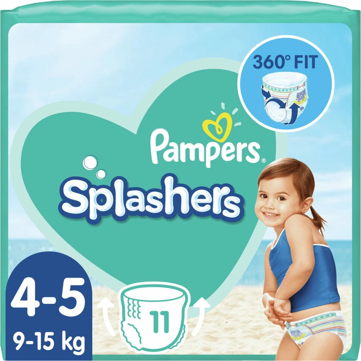Pampers® Pampers Splashers Wegwerpbare Zwemluiers - Maat 4-5 (9-15 Kg) - 33 Stuks - Voordeelverpakking 9 Pampers® Pampers Splashers Wegwerpbare Zwemluiers - Maat 4-5 (9-15 Kg) - 33 Stuks - Voordeelverpakking - Afbeelding 9