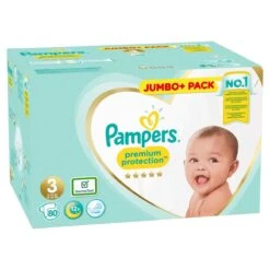 Pampers® Pampers Premium Protection Luiers Maat 3 - 80 Luiers 12 Pampers® Pampers Premium Protection Luiers Maat 3 - 80 Luiers -Aanbiedingen BIBS Winkel 1200x1200 574