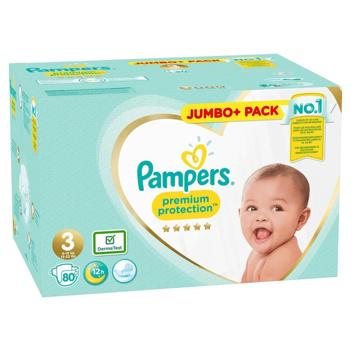 Pampers® Pampers Premium Protection Luiers Maat 3 - 80 Luiers 4 Pampers® Pampers Premium Protection Luiers Maat 3 - 80 Luiers - Afbeelding 4