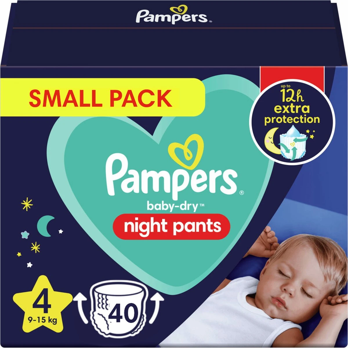 Pampers® Pampers - Night Pants - Maat 4 - Small Pack - 40 Luierbroekjes 1 Pampers® Pampers - Night Pants - Maat 4 - Small Pack - 40 Luierbroekjes