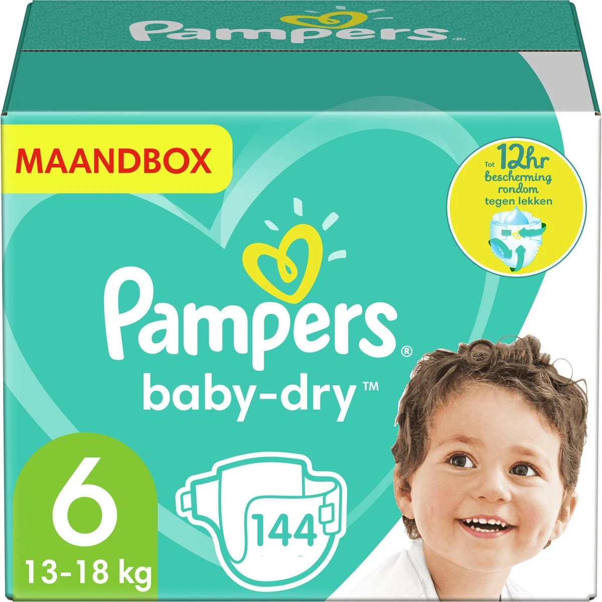 Pampers® Pampers - Baby Dry - Maat 6 - Maandbox - 144 Luiers 1 Pampers® Pampers - Baby Dry - Maat 6 - Maandbox - 144 Luiers