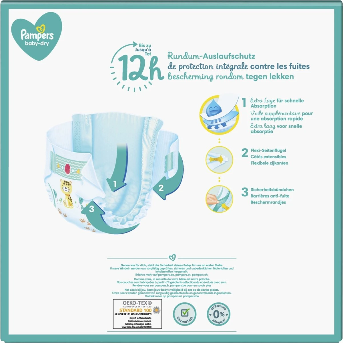 Pampers® Pampers - Baby Dry - Maat 6 - Maandbox - 144 Luiers 3 Pampers® Pampers - Baby Dry - Maat 6 - Maandbox - 144 Luiers - Afbeelding 3