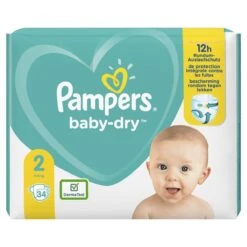 Pampers® Pampers Baby-Dry - Maat 2 (4-8kg) - 34 Luiers 26 Pampers® Pampers Baby-Dry - Maat 2 (4-8kg) - 34 Luiers -Aanbiedingen BIBS Winkel 1200x1200 668
