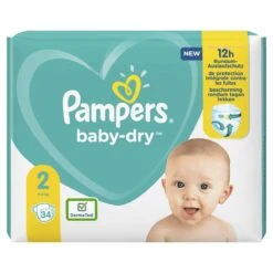 Pampers® Pampers Baby-Dry - Maat 2 (4-8kg) - 34 Luiers 28 Pampers® Pampers Baby-Dry - Maat 2 (4-8kg) - 34 Luiers -Aanbiedingen BIBS Winkel 1200x1200 670