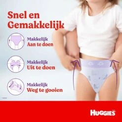 Huggies Luierbroekjes - Maat 5 (12 Tot 17 Kg) - Ultra Comfort - Unisex - 128 Stuks - Maandbox -Aanbiedingen BIBS Winkel 1200x1200 680