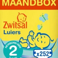Zwitsal Luiers - Mini Maat 2 - 252 Stuks - Voordeelverpakking -Aanbiedingen BIBS Winkel 1200x1200 8