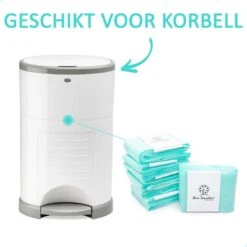Pure Sensation® Luieremmer Navulling - 3 Stuks - Geschikt Voor Korbell - Inclusief Extra Luier Etui - Navullingen 15/16 Liter - Luieremmer Zakken - Luieremmernavullingen - Luieremmers - Korbell Luieremmer – Luiertasje - Korbell Navulling -Aanbiedingen BIBS Winkel 1200x1200 859