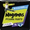 Ninjamas Pyjama Pants Luierbroekjes Jongen - 9 Nachtluiers Voor Bedplassen - 8-12 Jaar