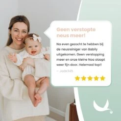 Babily® - Elektrische Neusreiniger Voor Baby's - 0 T/m 6 Jaar - Neuszuiger - Neuspeer - Snoetenpoetser - Toetenveger - Aspirator - Incl. 5 Zuigkrachtstanden En 3 Kalmerende Melodieën -Aanbiedingen BIBS Winkel 1200x1200 937