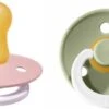 BIBS Fopspeen - Set Van 2 - Glow In The Dark Blush En Sage - Leeftijd 6-18 Maanden