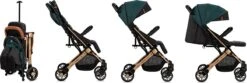 MoMi Wandelwagen - Compacte Lichtgewicht Buggy - Estelle - Green-Gold (geschikt Van 6mnd - 15kg) -Aanbiedingen BIBS Winkel 1200x402 1