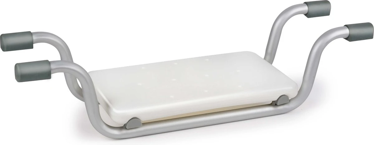 Vivamore Badzitje - Badstoeltje Tot Max. 150 KG - 74 X 23 X 18 CM - Badkruk - Anti-Slip Poten - Stevig Frame - Wit 11 Vivamore Badzitje - Badstoeltje Tot Max. 150 KG - 74 X 23 X 18 CM - Badkruk - Anti-Slip Poten - Stevig Frame - Wit - Afbeelding 11