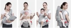 Ergonomische Draagzak Baby 15 In 1 - Draagdoek Tot 25 Kg - Baby Drager - Baby Carrier - Multifunctioneel - Grijs -Aanbiedingen BIBS Winkel 1200x483 5