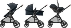 Maxi-Cosi Zelia³ Kinderwagen - Essential Graphite (zwart Frame + Bruin Leer) -Aanbiedingen BIBS Winkel 1200x483 7