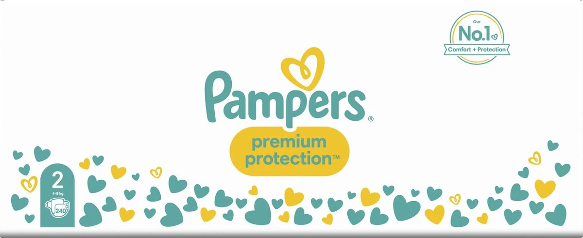 Pampers® Pampers Premium Protection Luiers - Maat 2 (4-8kg) - 240 Stuks - Multi-Pack 12 Pampers® Pampers Premium Protection Luiers - Maat 2 (4-8kg) - 240 Stuks - Multi-Pack - Afbeelding 12