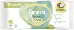 Pampers® Pampers Harmonie Coco - Billendoekjes Met Biologische Kokosolie - 756 Doekjes -Aanbiedingen BIBS Winkel 1200x493 1