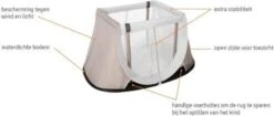 AeroMoov Instant Travel Cot Reisbed - Giraph Sky -Aanbiedingen BIBS Winkel 1200x508 1
