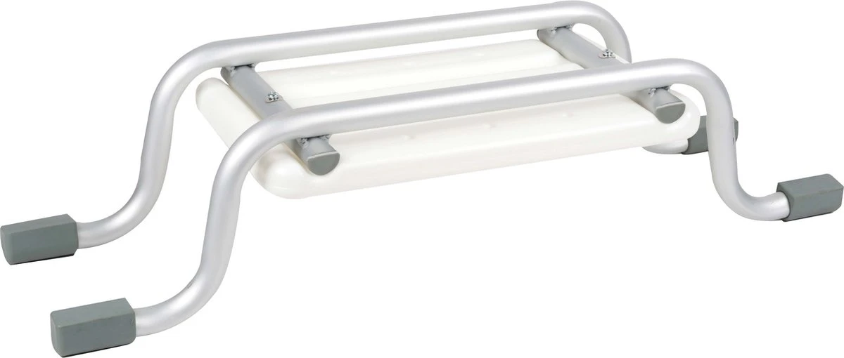 Vivamore Badzitje - Badstoeltje Tot Max. 150 KG - 74 X 23 X 18 CM - Badkruk - Anti-Slip Poten - Stevig Frame - Wit 6 Vivamore Badzitje - Badstoeltje Tot Max. 150 KG - 74 X 23 X 18 CM - Badkruk - Anti-Slip Poten - Stevig Frame - Wit - Afbeelding 6