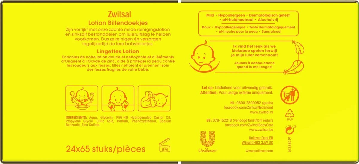Zwitsal Lotion Billendoekjes Alcoholvrij - 1755 Doekjes - Voordeelverpakking 3 Zwitsal Lotion Billendoekjes Alcoholvrij - 1755 Doekjes - Voordeelverpakking - Afbeelding 3