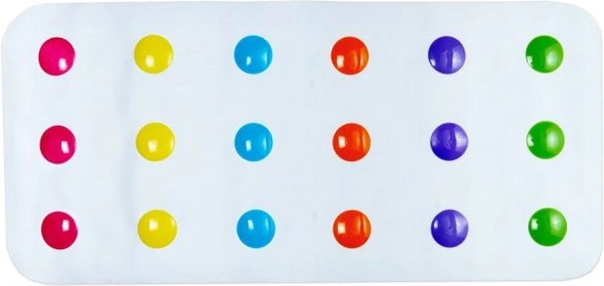 Munchkin Dandy Dots Bath Mat/ Leuke Badmat Met Stippen 9 Munchkin Dandy Dots Bath Mat/ Leuke Badmat Met Stippen - Afbeelding 9
