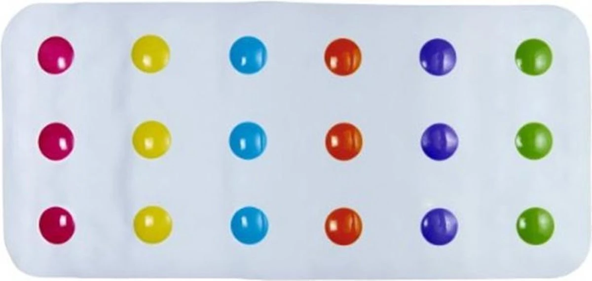 Munchkin Dandy Dots Bath Mat/ Leuke Badmat Met Stippen 7 Munchkin Dandy Dots Bath Mat/ Leuke Badmat Met Stippen - Afbeelding 7