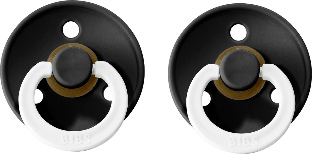 Bibs Fopspeen - Maat 2 - 6-18 Maanden - 2 Stuks - Glow Black 1 Bibs Fopspeen - Maat 2 - 6-18 Maanden - 2 Stuks - Glow Black