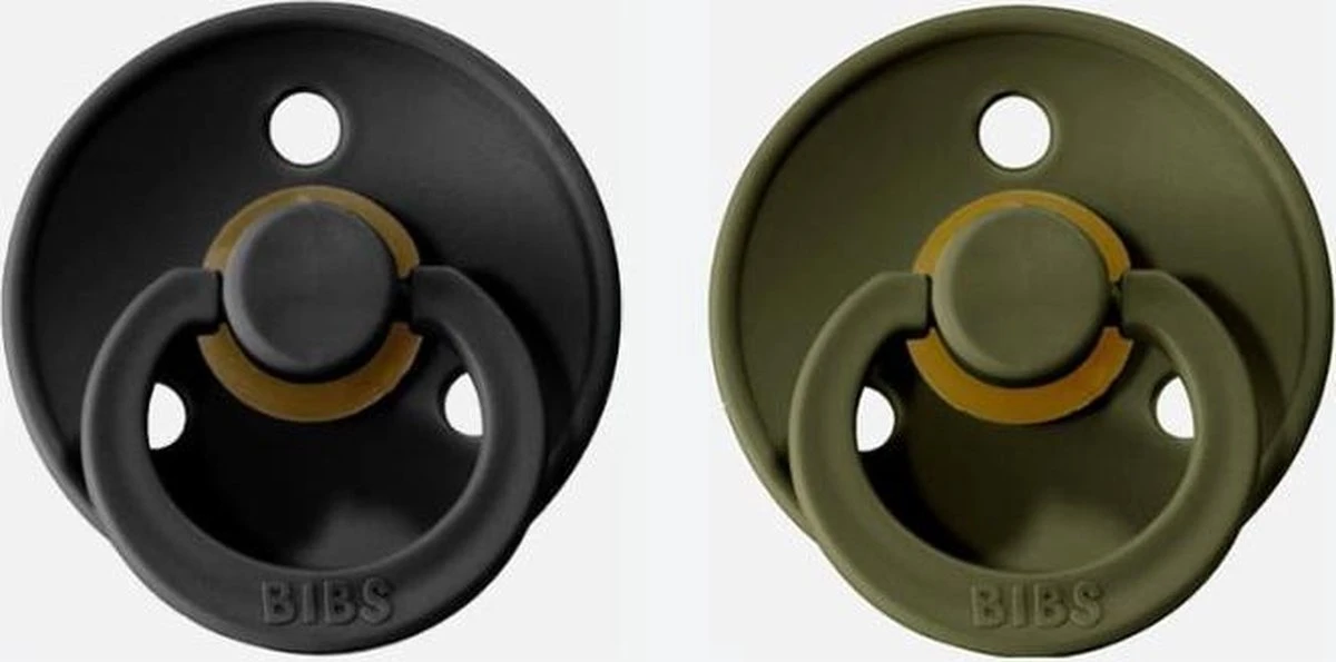 Bibs Fopspeen - Maat 2 6-18 Maanden - 2 Stuks - Black - Hunter Green 1 Bibs Fopspeen - Maat 2 6-18 Maanden - 2 Stuks - Black - Hunter Green