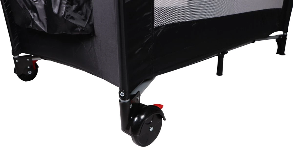 Ding Deluxe Black Campingbedje Incl. Bodemverhoger 4 Ding Deluxe Black Campingbedje Incl. Bodemverhoger - Afbeelding 4