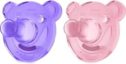 Philips AVENT Soothie SCF194/03 Fopspeen Klassieke Speen 3+ MAANDEN Orthodontisch Silicone Roze|paars