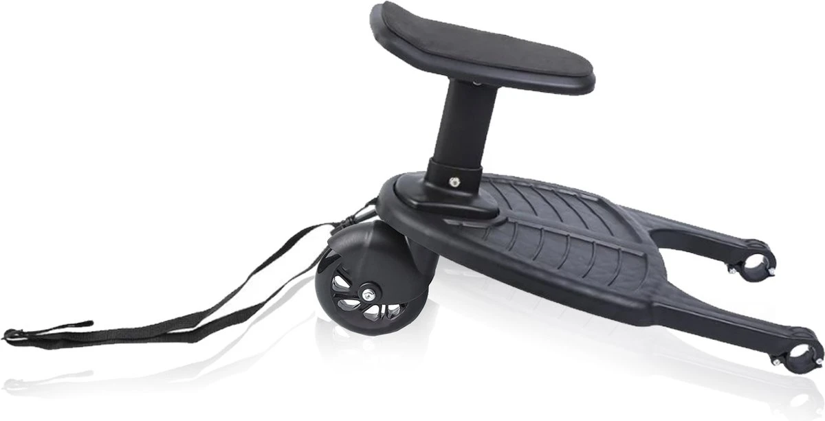 Merkloos Happyment® Universeel Meerijdplankje - Met Zitting - Voor Kinderwagen - Buggyboard - Zwart 6 Merkloos Happyment® Universeel Meerijdplankje - Met Zitting - Voor Kinderwagen - Buggyboard - Zwart - Afbeelding 6