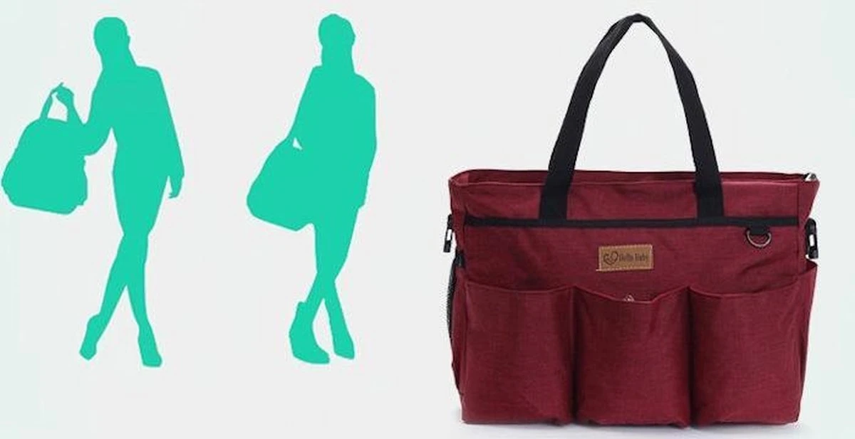 Merkloos Decopatent® Luiertas Schoudertas - Baby Verzorgingstas - Incl Verschoningsmatje & Flessenhouder - Vakken - Jongens/Meisjes - Grijs 2 Merkloos Decopatent® Luiertas Schoudertas - Baby Verzorgingstas - Incl Verschoningsmatje & Flessenhouder - Vakken - Jongens/Meisjes - Grijs - Afbeelding 2