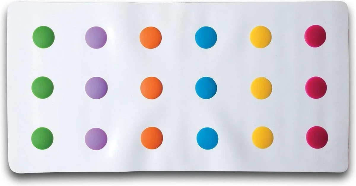 Munchkin Dandy Dots Bath Mat/ Leuke Badmat Met Stippen 6 Munchkin Dandy Dots Bath Mat/ Leuke Badmat Met Stippen - Afbeelding 6