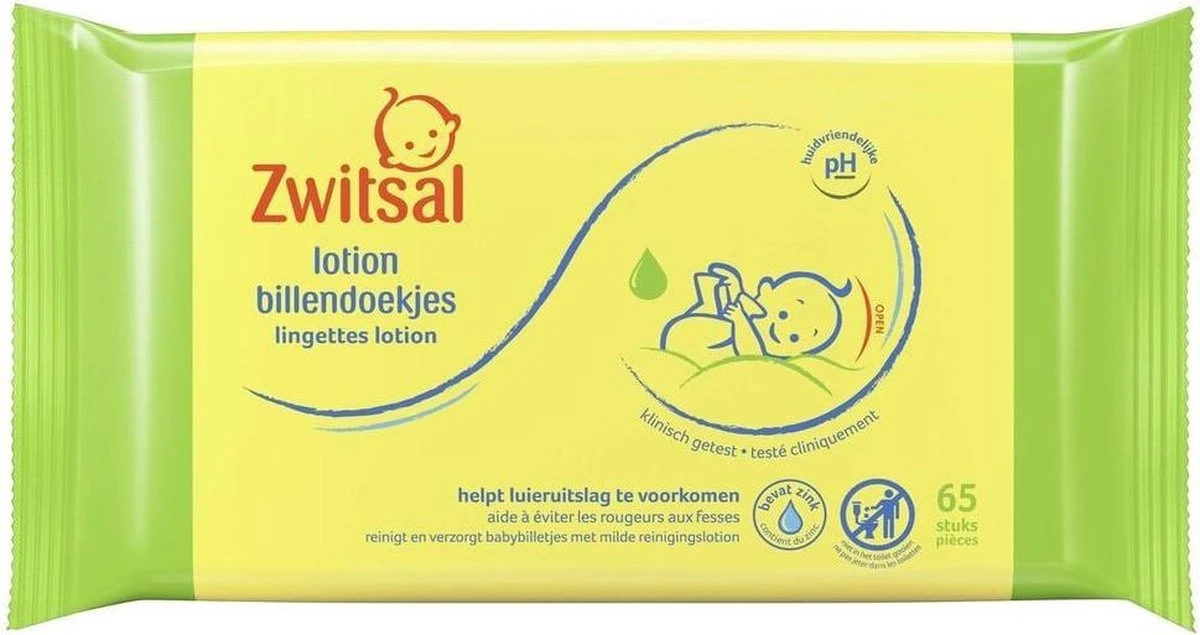 Zwitsal - Billendoekjes Lotion - 12 X 65 - 780 Babydoekjes 4 Zwitsal - Billendoekjes Lotion - 12 X 65 - 780 Babydoekjes - Afbeelding 4
