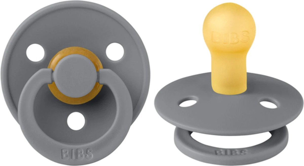 BIBS Fopspeen Maat 1 0-6 Maanden Oker Geel & Smoke - Natuurrubber Baby Speen 2 Stuks 5 BIBS Fopspeen Maat 1 0-6 Maanden Oker Geel & Smoke - Natuurrubber Baby Speen 2 Stuks - Afbeelding 5